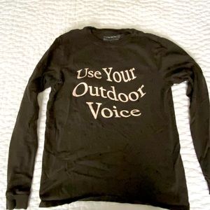 Retro unisex Outdoor Voices shirt - fits like a women’s size small